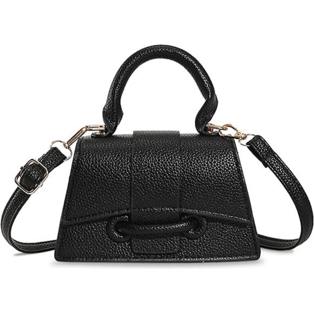 Mini Crossbody Bag for Women Cute Top Handle Tiny Purse Clutch Vegan Leather